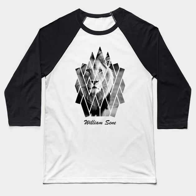 Majestic Lion Baseball T-Shirt by WillSene